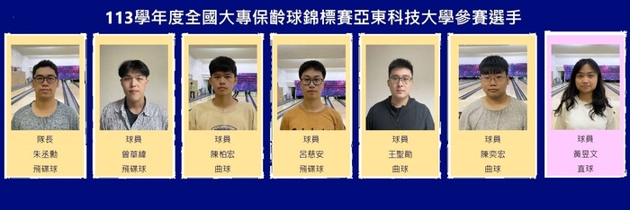 全國大專保齡球錦標賽參賽選手